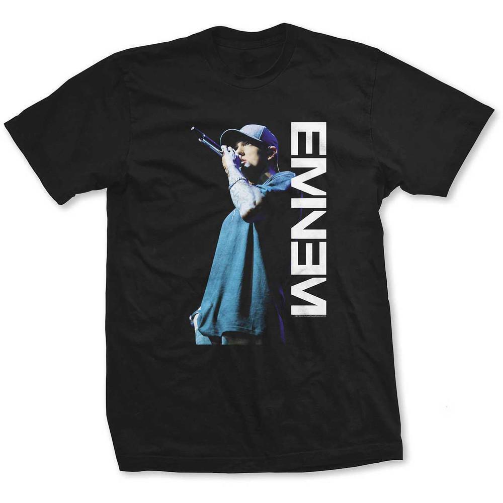Eminem Womens T Shirt Mic Pose